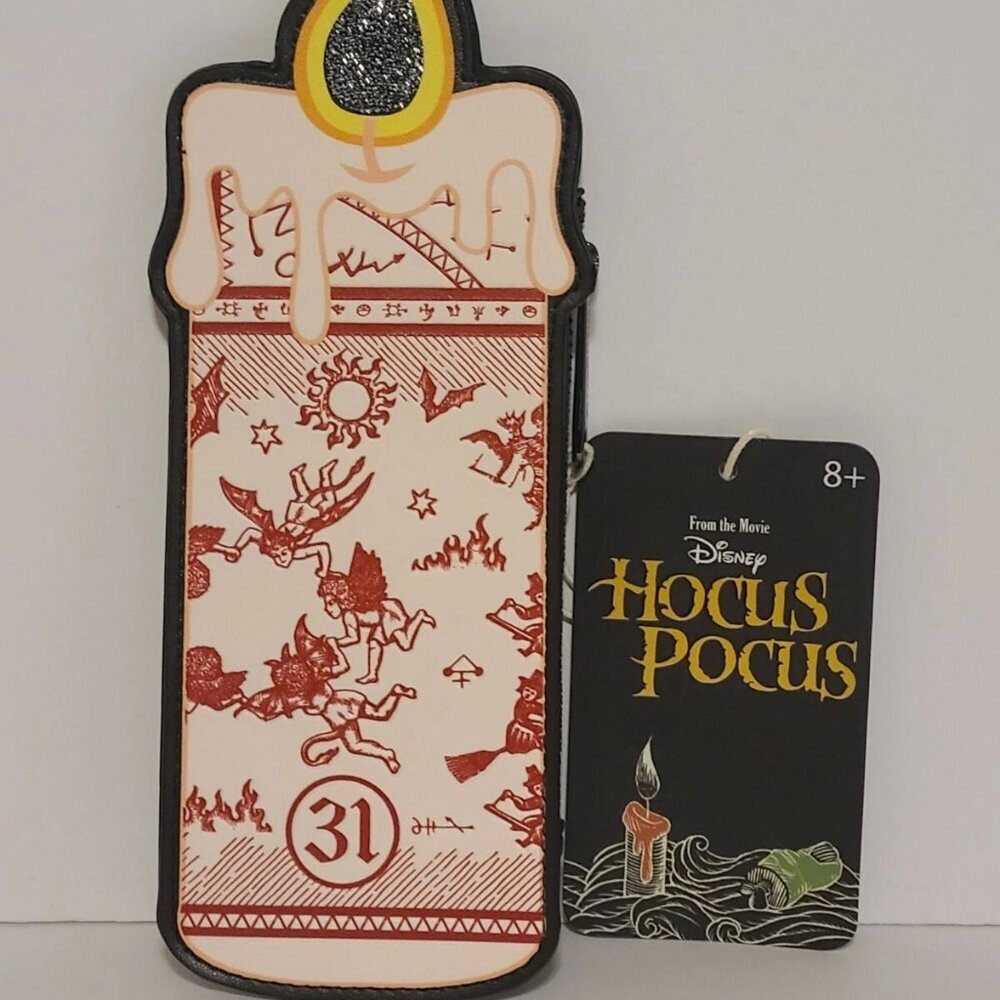 Loungefly Hocus Pocus Black Flame Candle Cardholder Wallet NWT​​